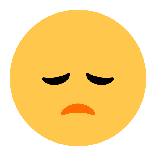 Save a photo Unhappy Face emoticon by Toss Face 토스페이스 no background in PNG