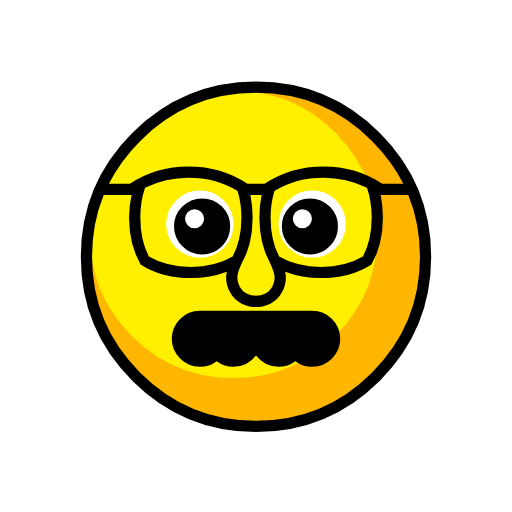 Save a pic Face in Mask with Nose, Glasses and Mustache smiley-emoji from Catrinity computer font no background in PNG