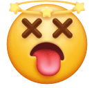 Upload drawings Cross Eyes Face smiley by Huawei  оn a transparent background in PNG