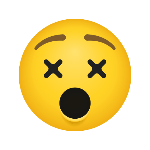 Copy a pic Dizzy Face symbol of emotion by Icons8 on a clean background in png