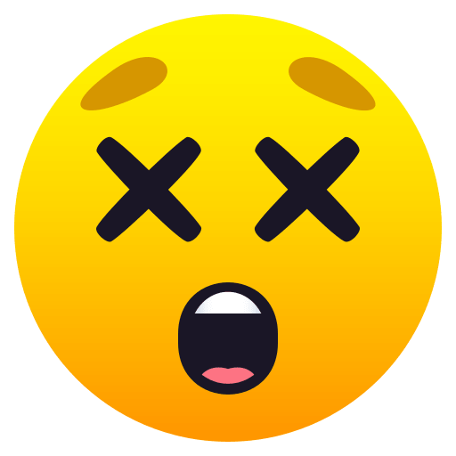 Save a figure I was knocked out emoticon by JoyPixels without a background in png