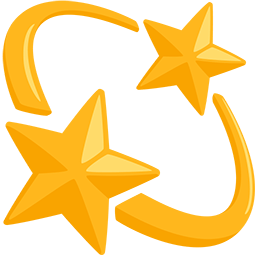 Upload pictures Circle And Star emoticon by Facebook's Messenger platform on a colorless background in png