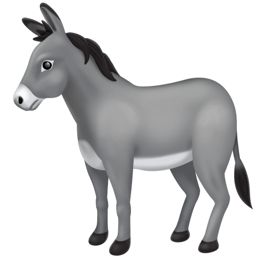 Download figures Donkey smiley-emoji by Facebook on a translucent background in PNG