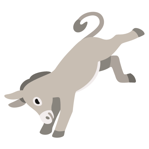 Download photos Donkey smiley created by Google on a colorless background in png