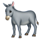 Upload a pic Donkey emoji-emoticon by Huawei  оn a transparent background in PNG