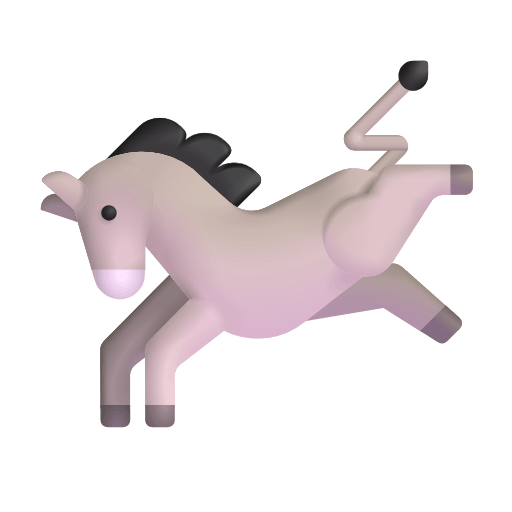Copy a figure Donkey emoji-smiley of the Microsoft set no background in png