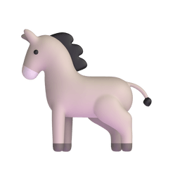 Copy image Donkey smiley-emoji by Microsoft Teams for PC and Android оn a transparent background in png
