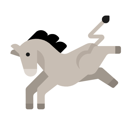 Save a drawing Donkey smiley by Microsoft 11 on a translucent background in PNG