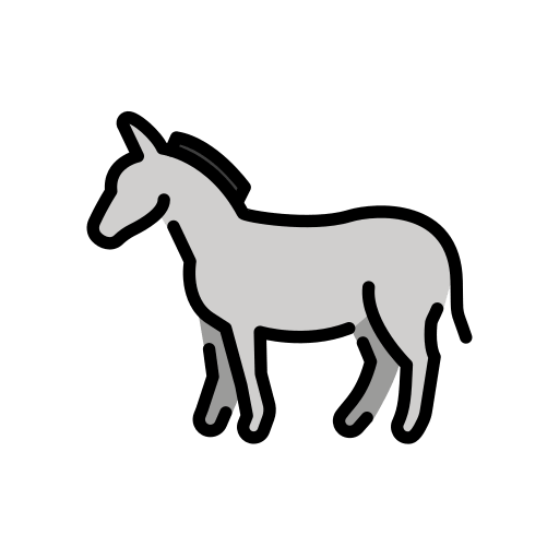 Download a photo Donkey emoji-emoticon by HfG Schwäbisch Gmünd without a background in png