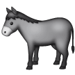 Upload a photo Donkey emoji on Samsung phones and tablets on a colorless background in PNG