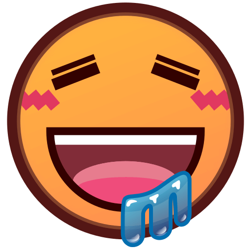 Upload pics Drool emoticon by Emojidex no background in png
