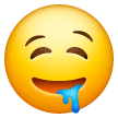 Download a photo Drooling Face emoji-emoticon on Samsung phones and tablets on a colorless background in PNG