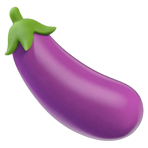 Copy pics Purple Vegetable emoticon from Google Android on a clean background in png