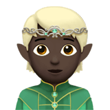 Copy pictures Dark-skinned Legolas emoticon from Apple iOS without a background in PNG