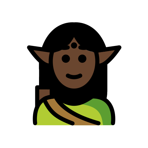Download a pic Dark-skinned Elf emotion by HfG Schwäbisch Gmünd on a translucent background in png