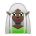 Upload photos Dark-skinned Elf emoji-smiley на PlayStation on a colorless background in PNG