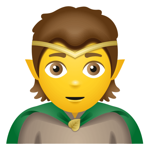 Copy drawings Legolas emoticon by Icons8 оn a transparent background in PNG