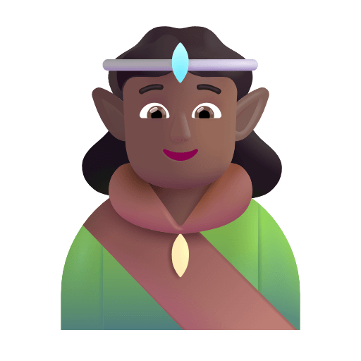 Скопировать фотографии изображения эмоции
 Эльф со средне-темным типом кожи от Microsoft на чистом фоне в пнг