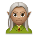 Сохранить картинку эмотика Эльф со средним типом кожи от LG на чистом фоне в PNG