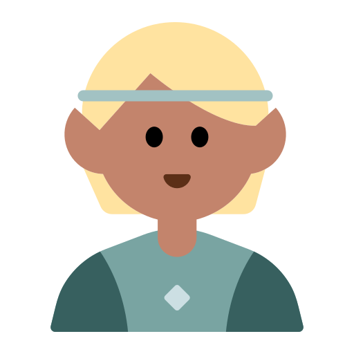 Закачать фото смайла Смуглокожий Эльф от Toss Face 토스페이스 на чистом фоне в PNG