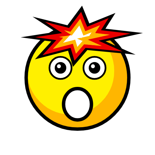 Save a picture Exploding Head smiley from Catrinity computer font no background in png