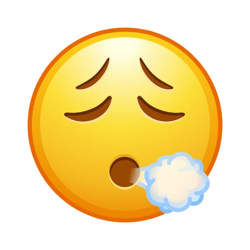 Загрузить снимок иконки настроения Усталость на iOS Телеграмме без фона в webp