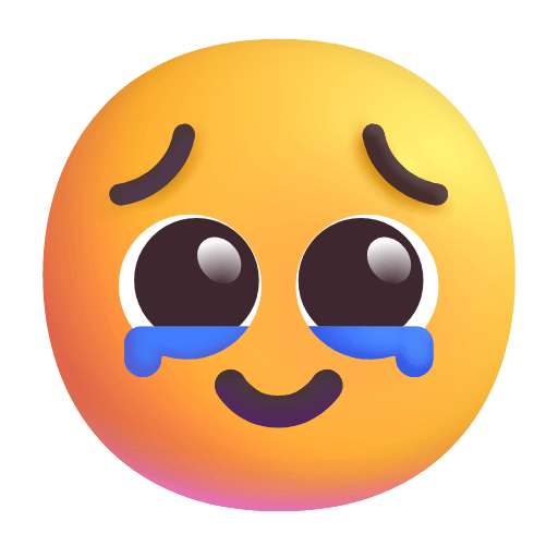 Скопировать картинки эмотика Счастливые слёзы от Microsoft на просвечивающем фоне в PNG