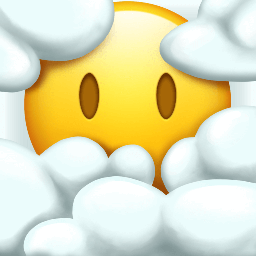 Copy a drawing Brain Fog emoji-emoticon by Emojipedia on a colorless background in PNG