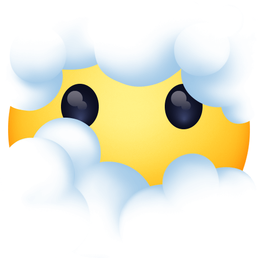 Upload a pic Forgetful emoji by Facebook оn a transparent background in PNG