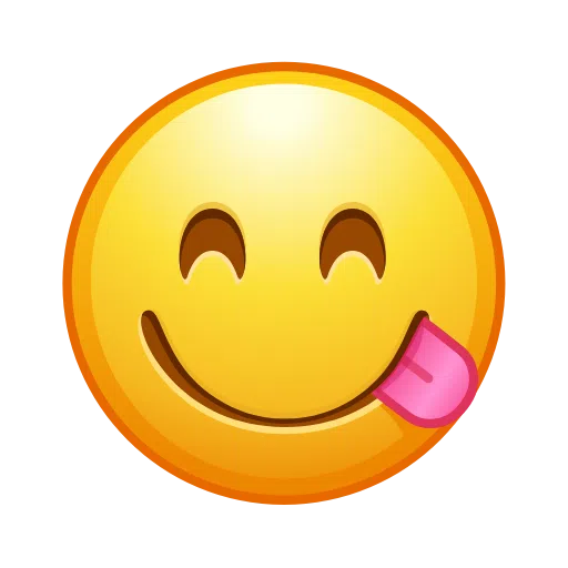 Upload drawings Smiling Face Licking Lips smiley by WhatsApp for Android and PC on a clean background in PNG