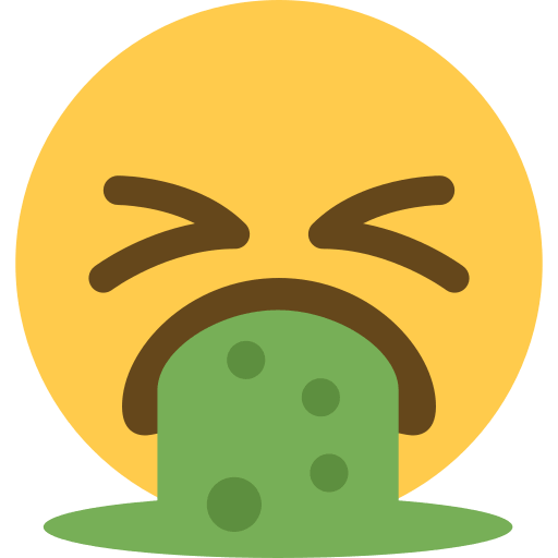 Download pics Vomiting Face emoji-emoticon on Twitter / X for PC on a translucent background in png