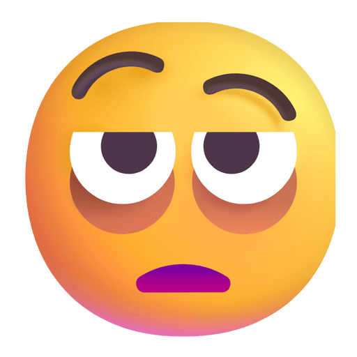 Upload pics Emotional Burnout emoji-emoticon of the Microsoft set without a background in png