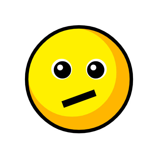 Copy image Slightly Disappointed emoticon from Catrinity computer font on a colorless background in png