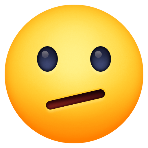 Download photos Crooked Face emoji by Facebook on a translucent background in png