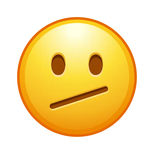 Save image Oh Well Face emoticon of iOS Telegram оn a transparent background in webp