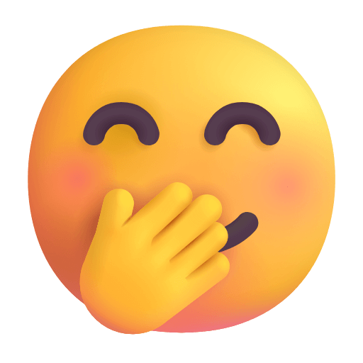 Download photos Chuckle emoji of the Microsoft set on a colorless background in PNG