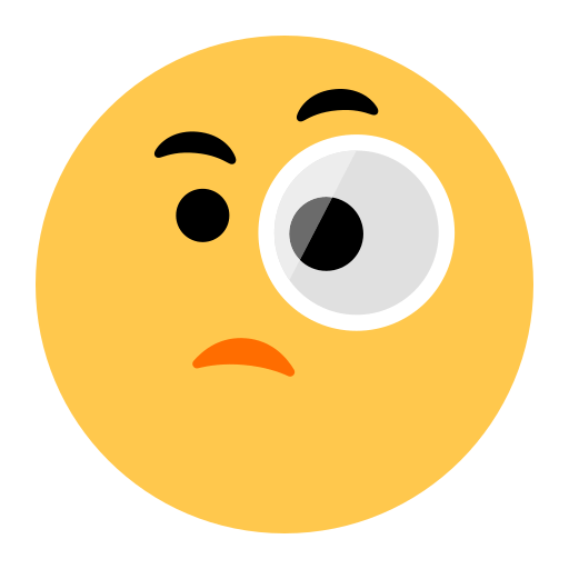 Copy drawings Close Study emoji-emoticon by Toss Face 토스페이스 on a colorless background in png