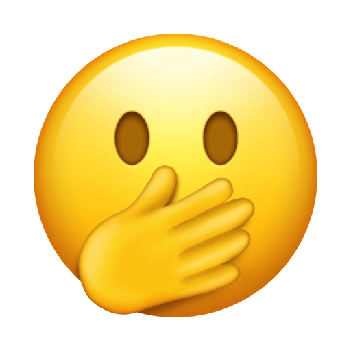 Download photos I'm silent symbol of emotion by Emojipedia on a colorless background in png