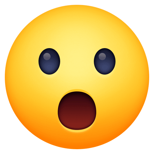 Save pictures Mouth Open symbol of emotion by Facebook on a translucent background in PNG