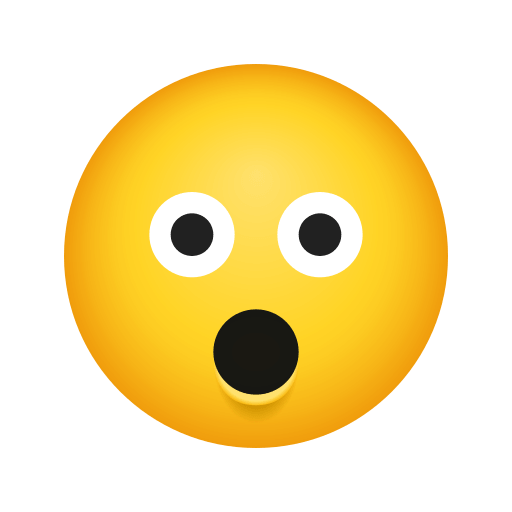 Download a pic Surprised Face emoji-smiley by Icons8 оn a transparent background in PNG