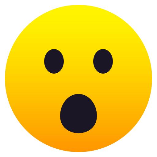 Save a photo Speechless Amazement symbol by JoyPixels on a translucent background in png