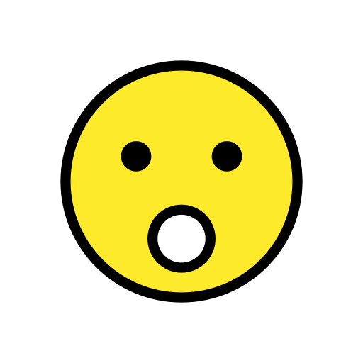 Copy a figure Wow emoji by HfG Schwäbisch Gmünd on a colorless background in PNG