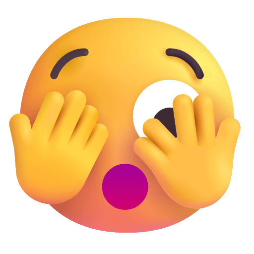 Save a photo Peeping Face smiley-emoji of the Microsoft set on a translucent background in png