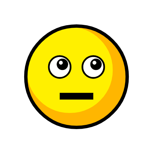 Copy a drawing Face with Rolling Eyes emoji-emoticon from Catrinity computer font on a colorless background in PNG