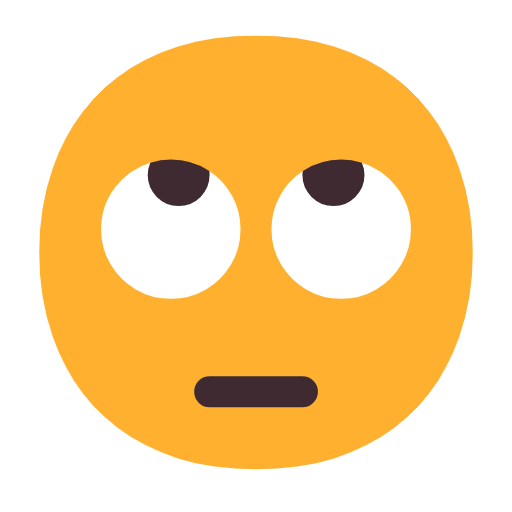 Save a drawing Impatience emoticon by Microsoft 11 on a colorless background in PNG