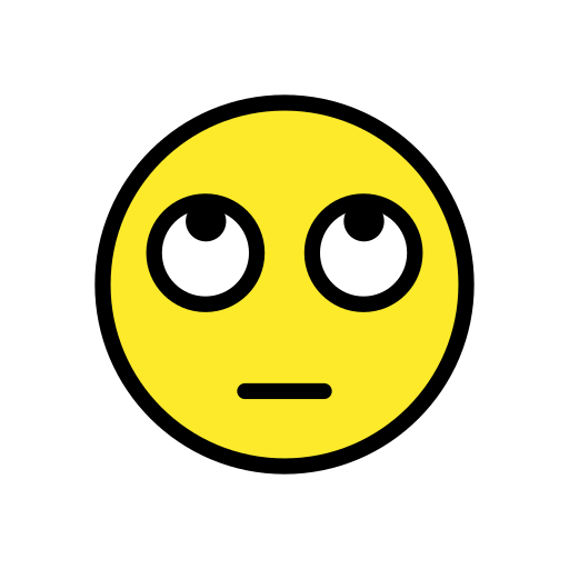 Upload a figure Face with Rolling Eyes emoticon by HfG Schwäbisch Gmünd on a clean background in png