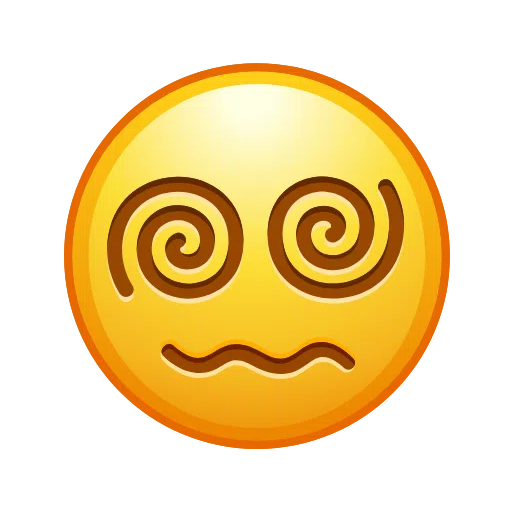 Скачать фигуру картинки-смайла Мозг вынесло на iOS Телеграмме на просвечивающем фоне в WEBP