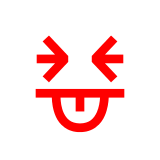 Upload a picture Teasing face emoji-smiley by Japanese Docomo mobile on a translucent background in PNG