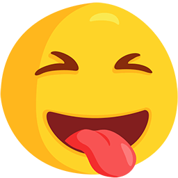 Upload a figure Face with Stuck-Out Tongue and Tightly-Closed Eyes emotion by Facebook's Messenger platform on a clean background in png