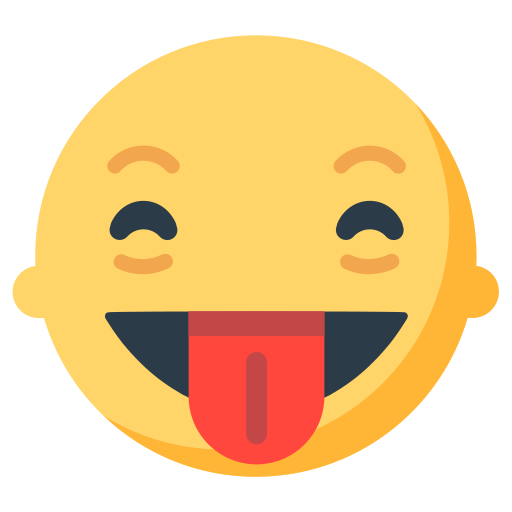 Download drawings Teasing smiley emoticon by Firefox OS оn a transparent background in png